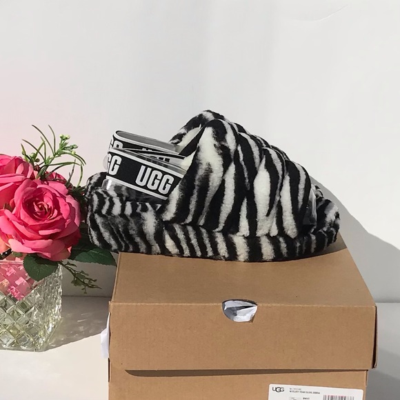 UGG Fluff Yeah Slide Zebra - Picture 7 of 11